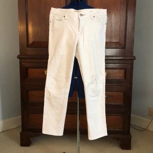 Cabi white jeans size 10